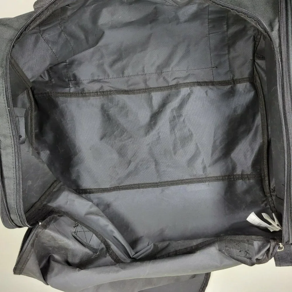 Walt Disney World 1971 Mickey Mouse Black Duffel Bag Travel Gym Tote Disney Park - Picture 11 of 11